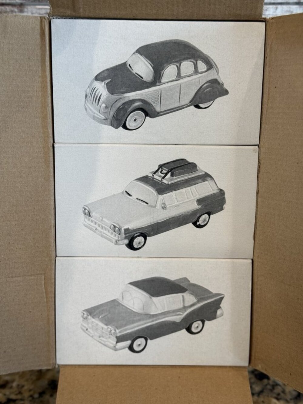 Dept 56 Snow Village - Classic Cars, Set of 3 - NEW IN BOX